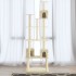 Rascador para gatos con postes de sisal crema 188