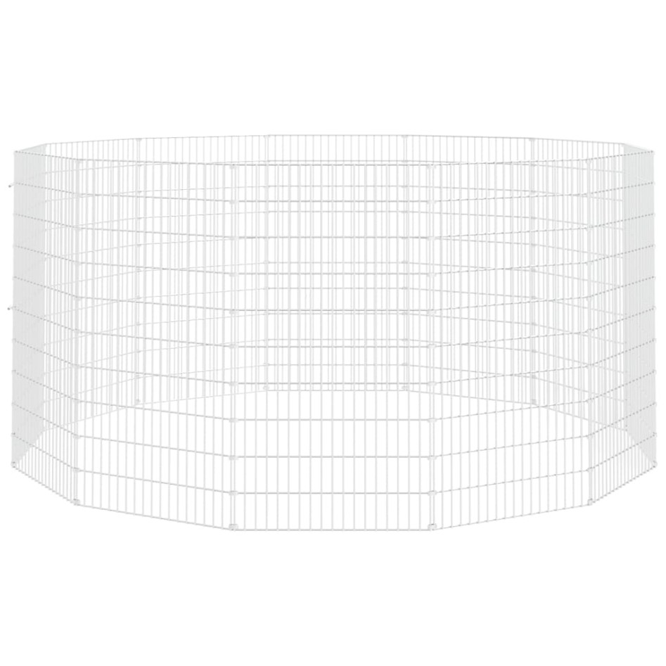 Recinto animales corral 12 paneles hierro galvanizado 54x100