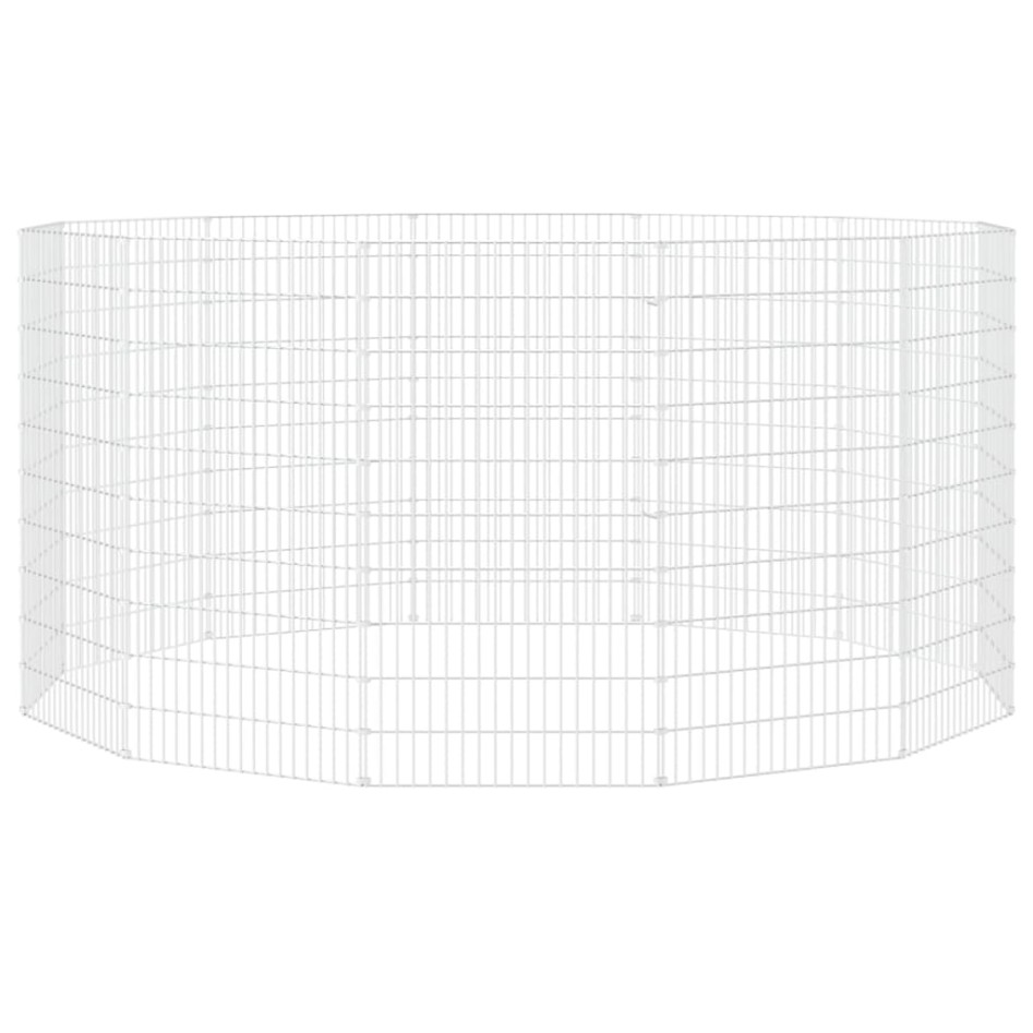 Recinto animales corral 12 paneles hierro galvanizado 54x100