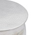 Taburete/mesita de centro de aluminio martillado