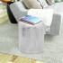 Taburete/mesa de centro de aluminio martillado