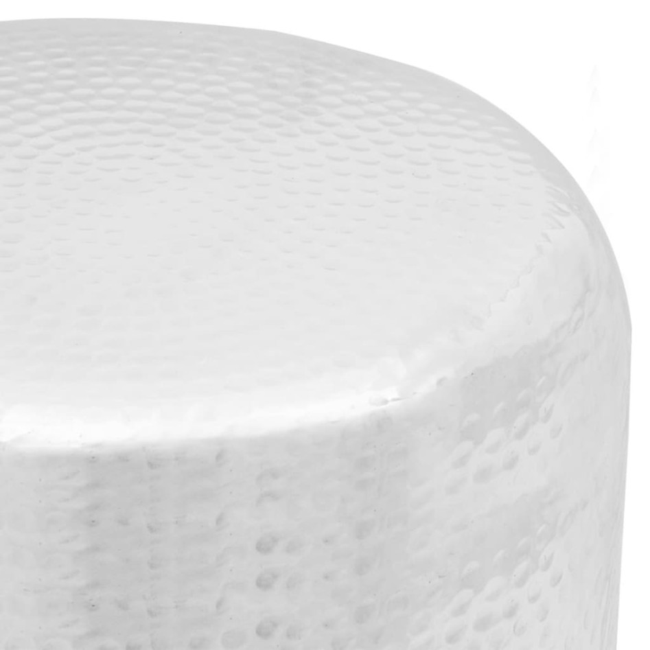 Taburete/mesa de centro de aluminio martillado