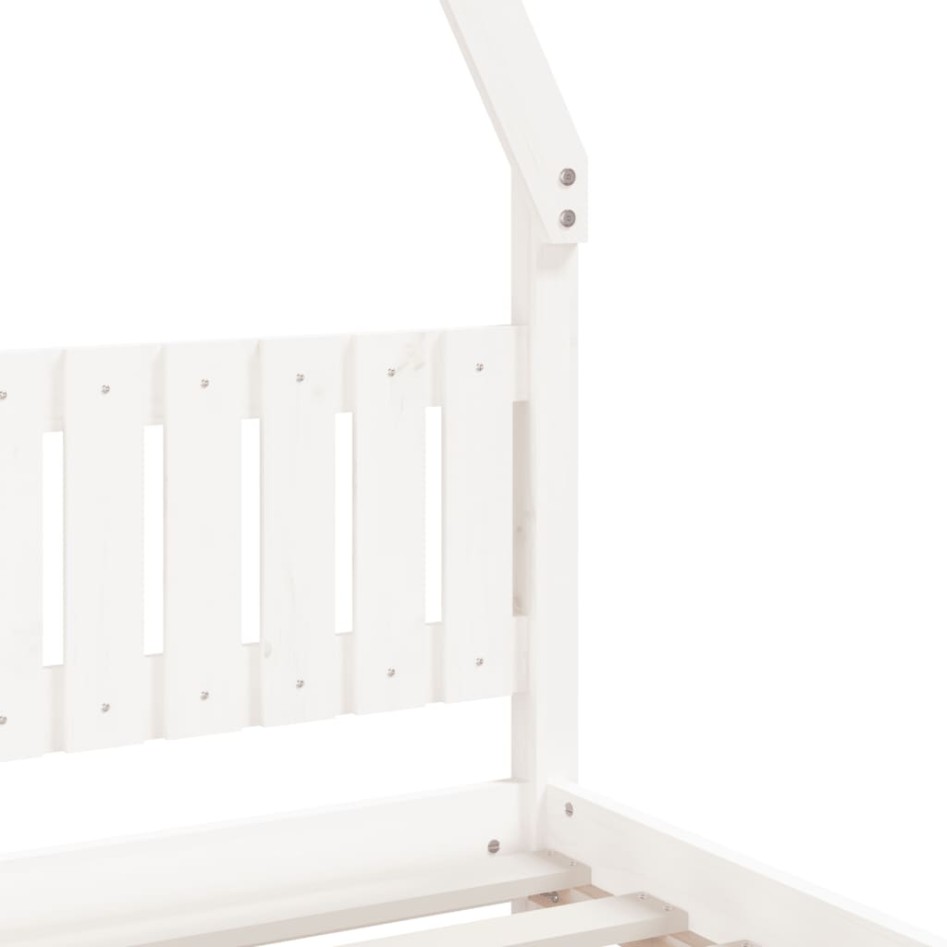 Estructura de cama para niños madera de pino blanco 90x200