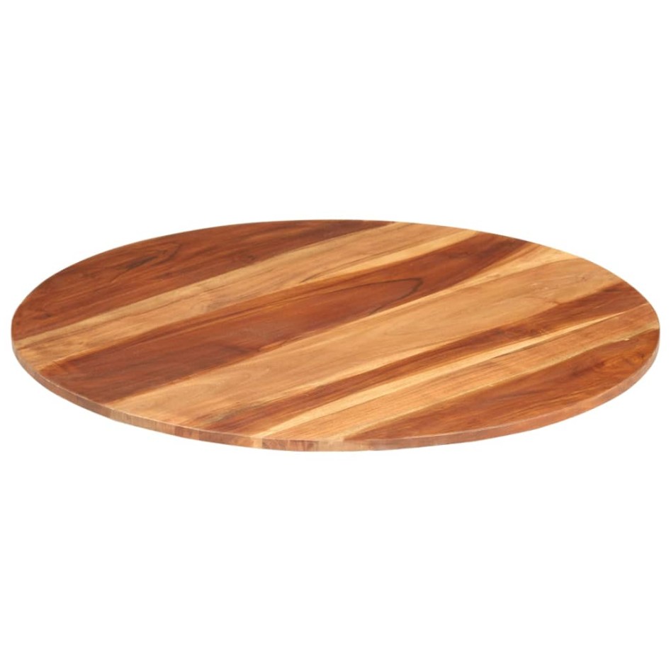Tablero de mesa redonda madera maciza de acacia 15-16 mm 80