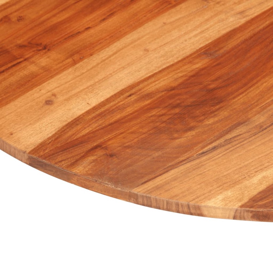 Tablero de mesa redonda madera maciza de acacia 15-16 mm 80