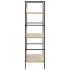 Estantería de 3 niveles madera ingeniería roble 60x27,6x90,5