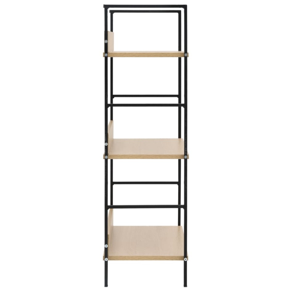 Estantería de 3 niveles madera ingeniería roble 60x27,6x90,5