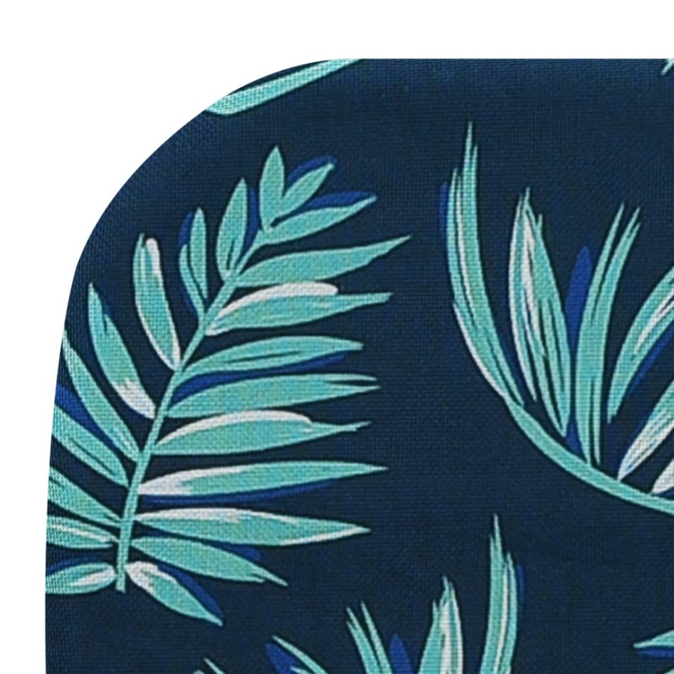 Tumbonas plegables 2 unidades acero y tela estampado de