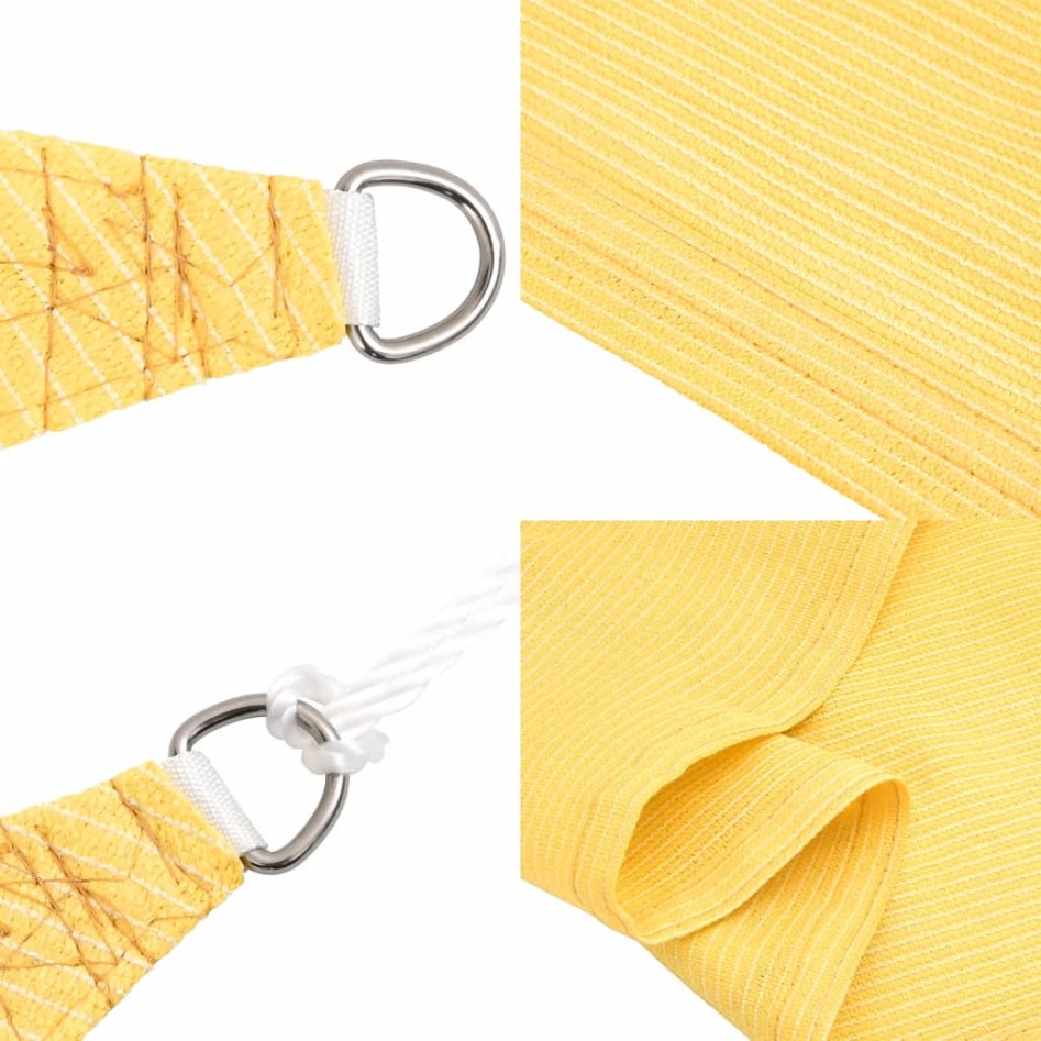 Toldo de vela HDPE beige 160 g/m² 7x7