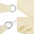 Toldo de vela crema HDPE 160 g/m² 6x8