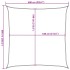 Toldo de vela blanco HDPE 160 g/m² 6x6