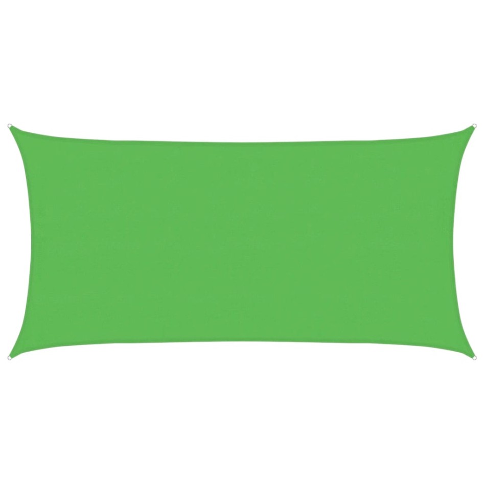 Toldo de vela HDPE verde claro 160 g/m² 4x7