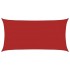 Toldo de vela rojo HDPE 160 g/m² 4x7