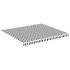 Tela de repuesto para toldo gris antracita y blanco 4x3,5