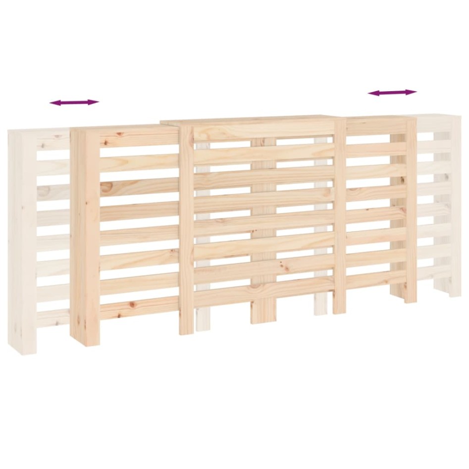 Cubierta de radiador madera maciza de pino 210x21x85