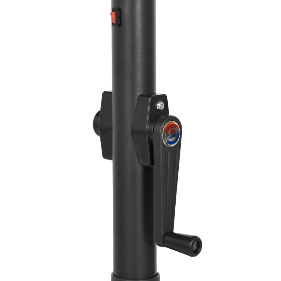 Sombrilla de jardín con luces LED aluminio antracita 200x211