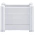 Arriate de jardín PP blanco 43x43x35