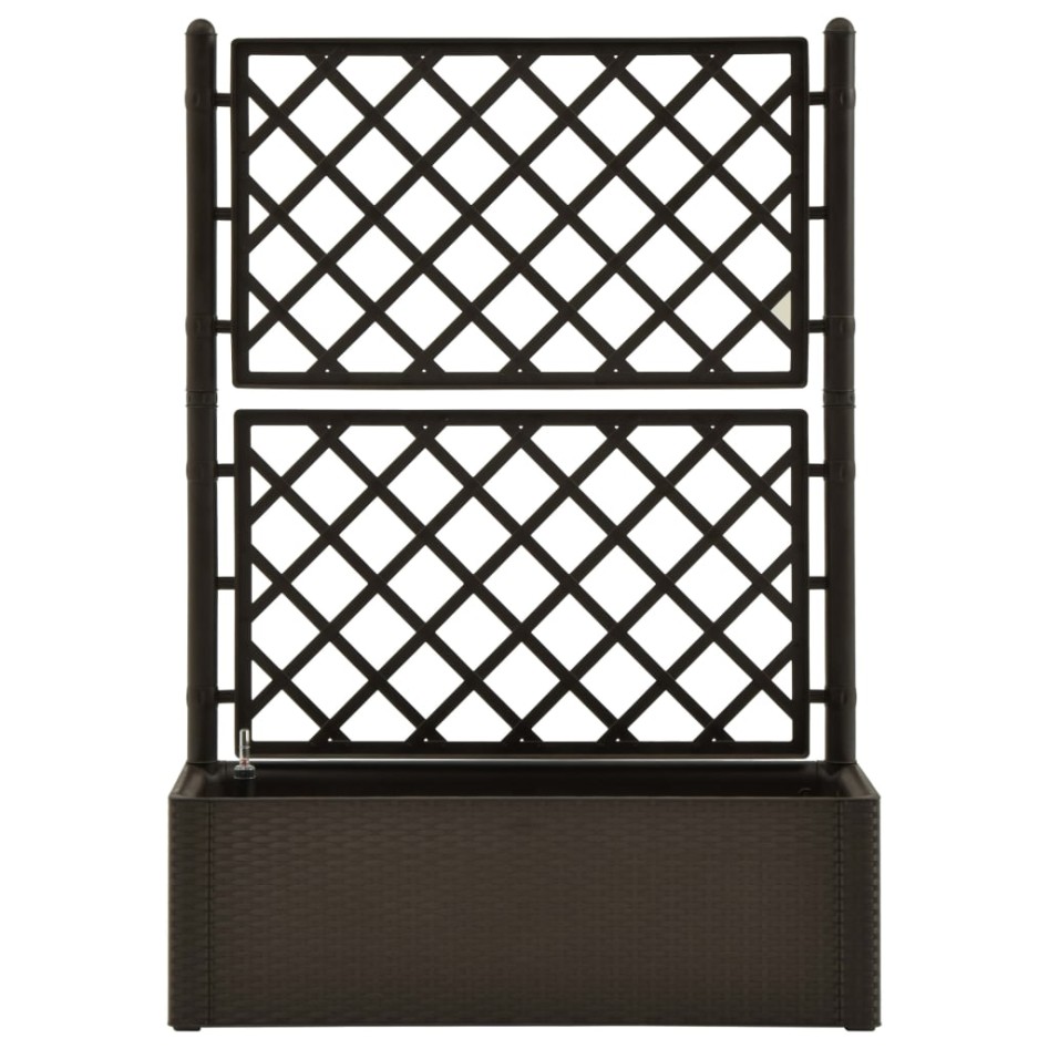 Arriate con enrejado y sistema de riego automático