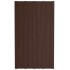 Panel para tejado acero galvanizado marrón 12 unidades 80x45
