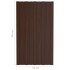 Panel para tejado acero galvanizado marrón 12 unidades 80x45