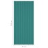 Panel para tejado acero galvanizado verde 12 unidades 100x45