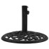 Base de sombrilla de hierro fundido negro 48x48x33