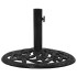 Base de sombrilla de hierro fundido negro 48x48x33