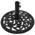 Base de sombrilla de hierro fundido negro 48x48x33
