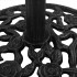 Base de sombrilla de hierro fundido negro 48x48x33