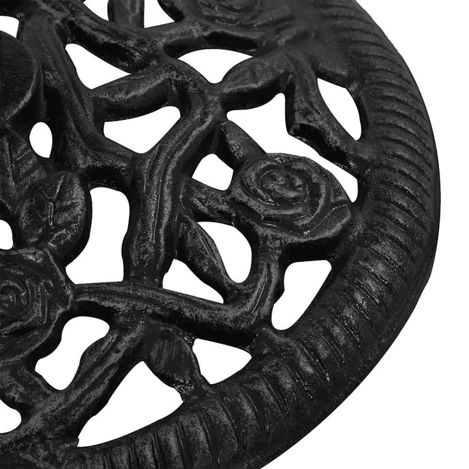 Base de sombrilla de hierro fundido negro 48x48x33