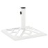 Base de sombrilla de hierro fundido blanco 44x44x31