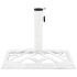 Base de sombrilla de hierro fundido blanco 44x44x31