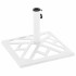 Base de sombrilla de hierro fundido blanco 44x44x31