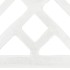 Base de sombrilla de hierro fundido blanco 44x44x31