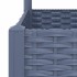 Jardinera con enrejado PP azul gris 80x40x121,5