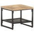 Mesa auxiliar de madera maciza de mango 40x40x35