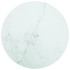 Tablero de mesa diseño mármol vidrio templado blanco Ø80x1