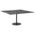Tablero mesa diseño mármol vidrio templado negro 80x80 cm 6
