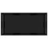 Mesa de centro vidrio templado negro 100x50x35