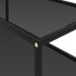 Mesa de centro vidrio templado negro 100x50x35