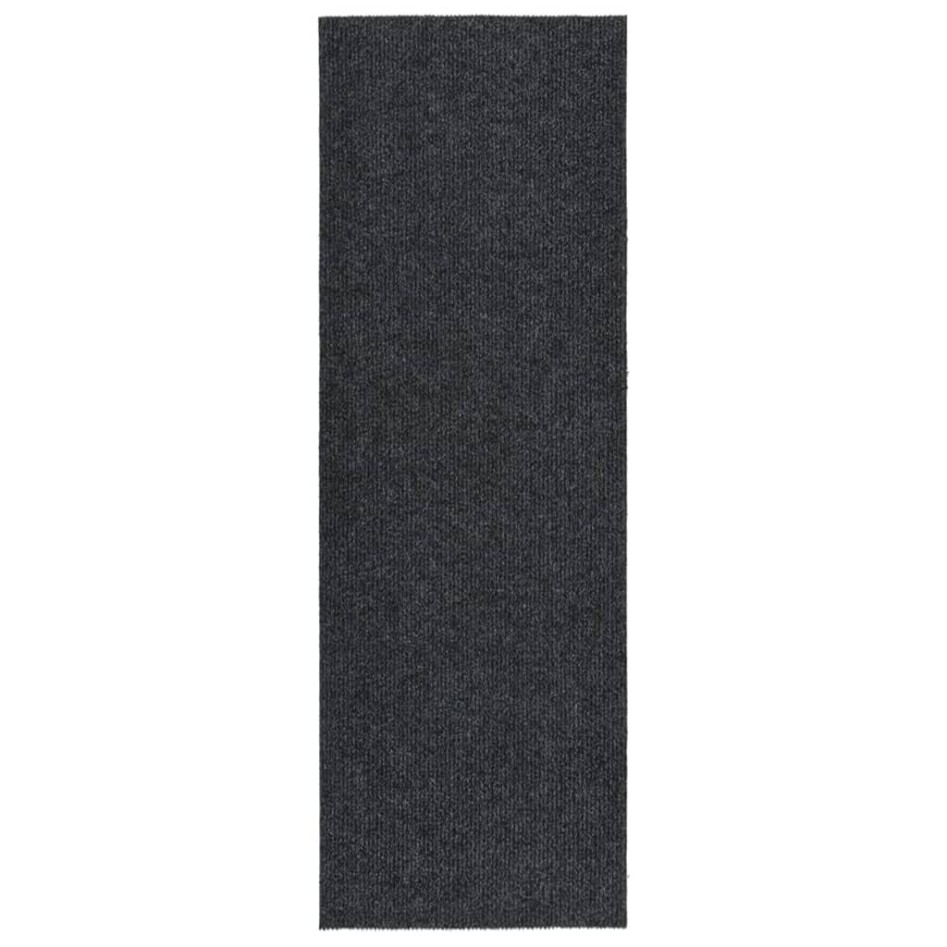 Alfombra de pasillo atrapa suciedad 100x300 cm gris