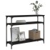 Mesa consola madera de ingeniería negra 100x29x75