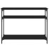 Mesa consola madera de ingeniería negra 100x29x75