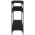 Mesa consola madera de ingeniería negra 100x29x75