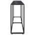 Mesa consola vidrio templado mármol negro 180x35x75,5