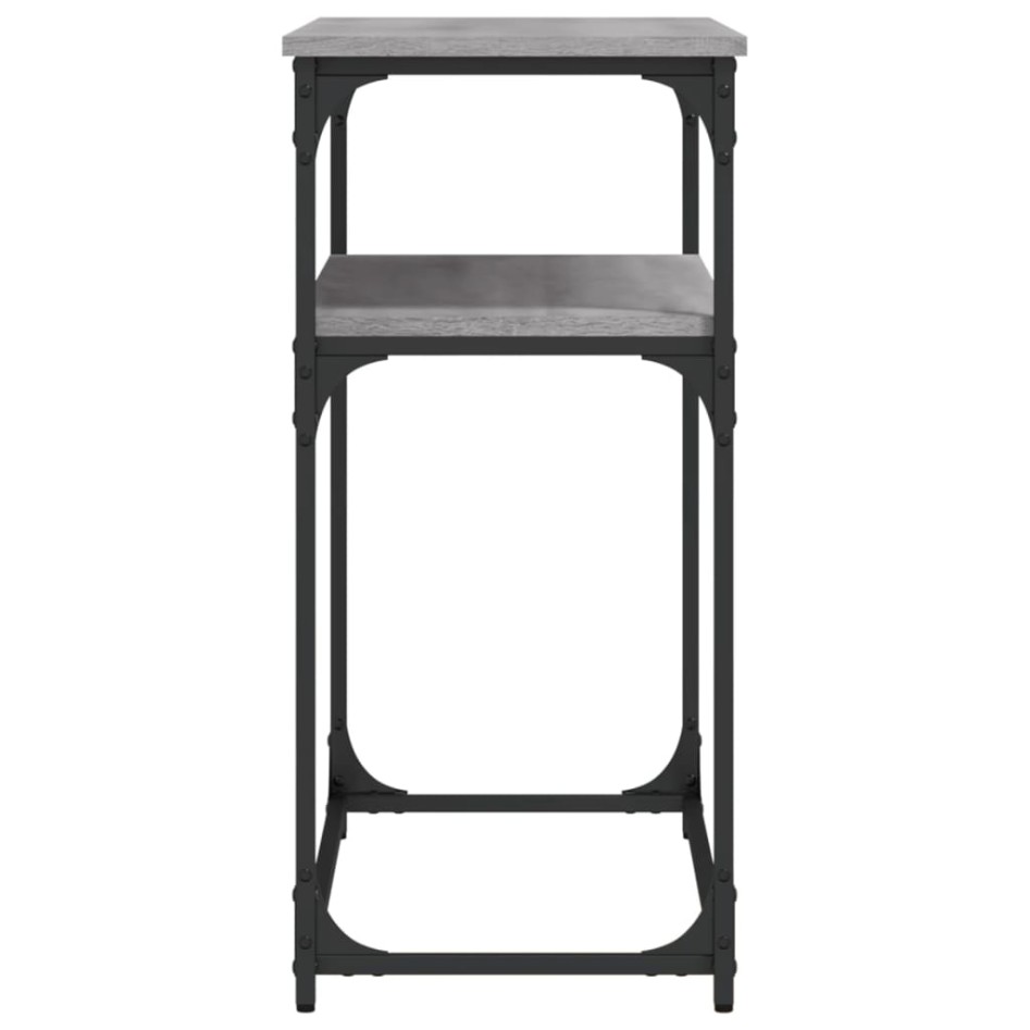 Mesa consola madera de ingeniería gris Sonoma 100x35,5x75