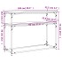 Mesa consola madera de ingeniería gris Sonoma 100x35,5x75