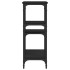 Mesa consola madera de ingeniería negra 80x29x75