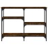 Mesa consola madera de ingeniería roble ahumado 102x29x75