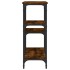 Mesa consola madera de ingeniería roble ahumado 102x29x75
